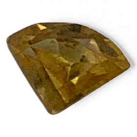 Faceted Yellow Sapphire Gemstone