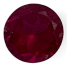 Faceted Pink Ruby Gemstone