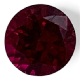 Faceted Pink Ruby Gemstone