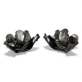 Pair Of Sterling Screw Back Earrings