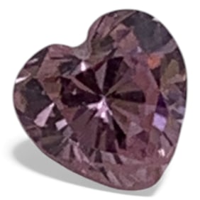 Faceted Pink Tourmaline Heart Gemstone