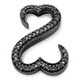 Sterling Silver Heart Pendant With Stones