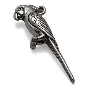 Sterling Silver Parrot Charm