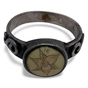 Silver Scrimshaw Ring