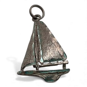 Silver Sailboat Pendant