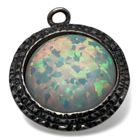 Sterling Silver & Opal Pendant