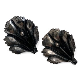 Pair Of Sterling Screw Back Earrings