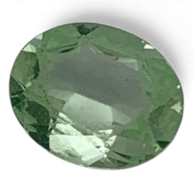Faceted Green Spinel Gemstone