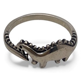 Sterling Silver Dinosaur Ring