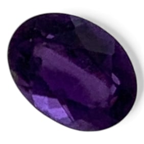 Faceted Purple Amethyst Gemstone