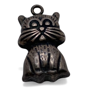 Sterling Silver Cat Pendant