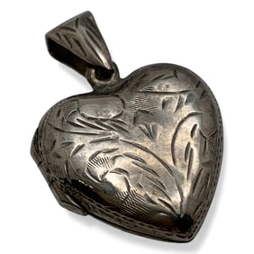 Sterling Silver Heart Pendant Locket