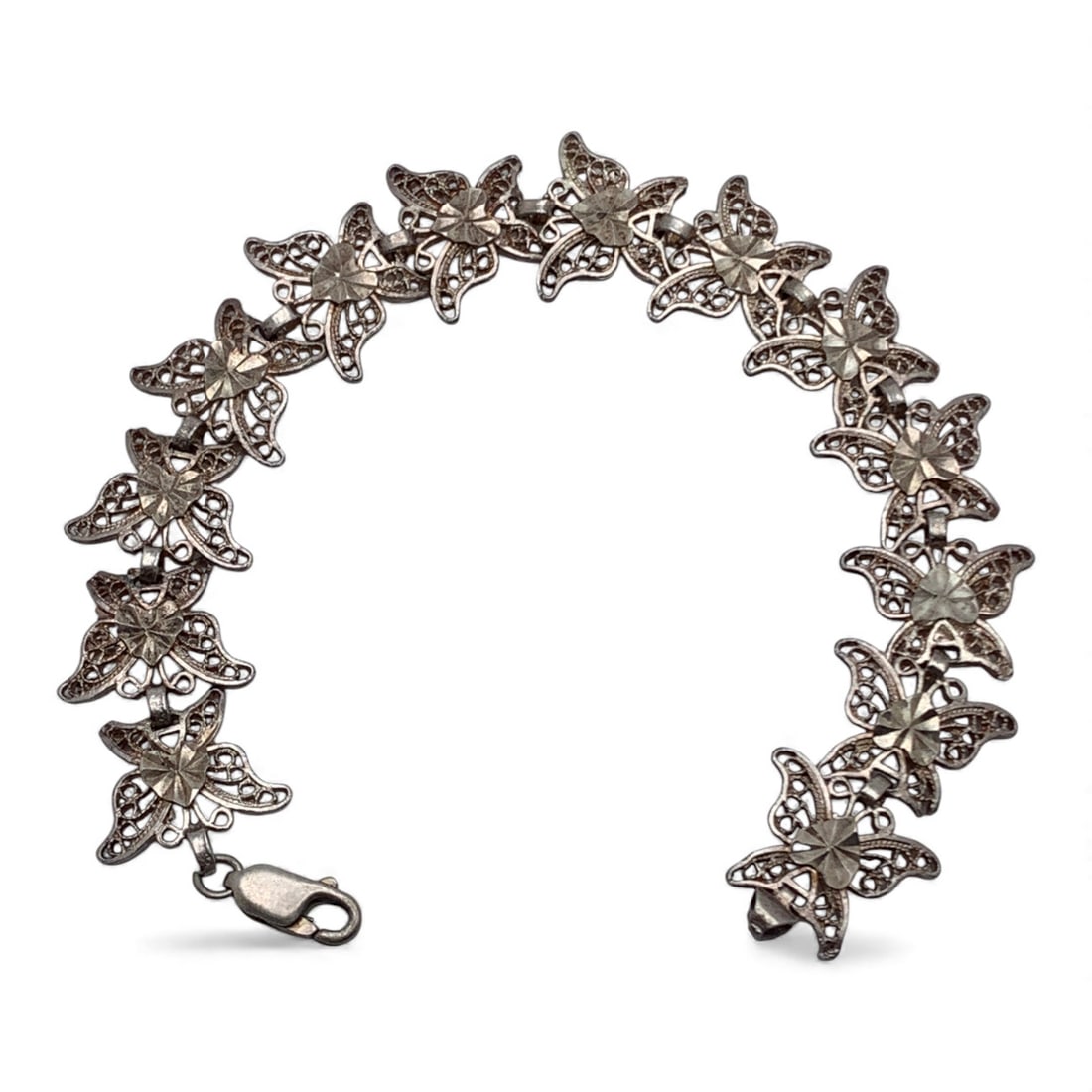 Sterling Silver Butterfly Bracelet (1 of 2)