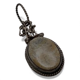 Sterling Silver & Hard Stone Pendant