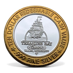 Treasure Bay Casino 999 Silver Round