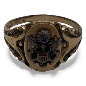 14k Gold Filled Army Ring