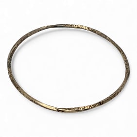 Silver Gold Tone Bangle Bracelet