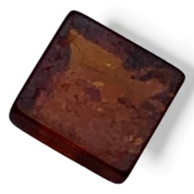 Orange Amber Square Gemstone