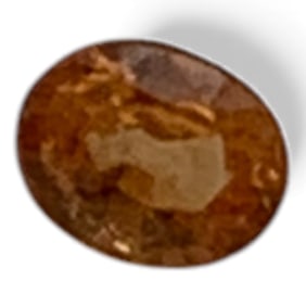 Faceted Orange Citrine Gemstone