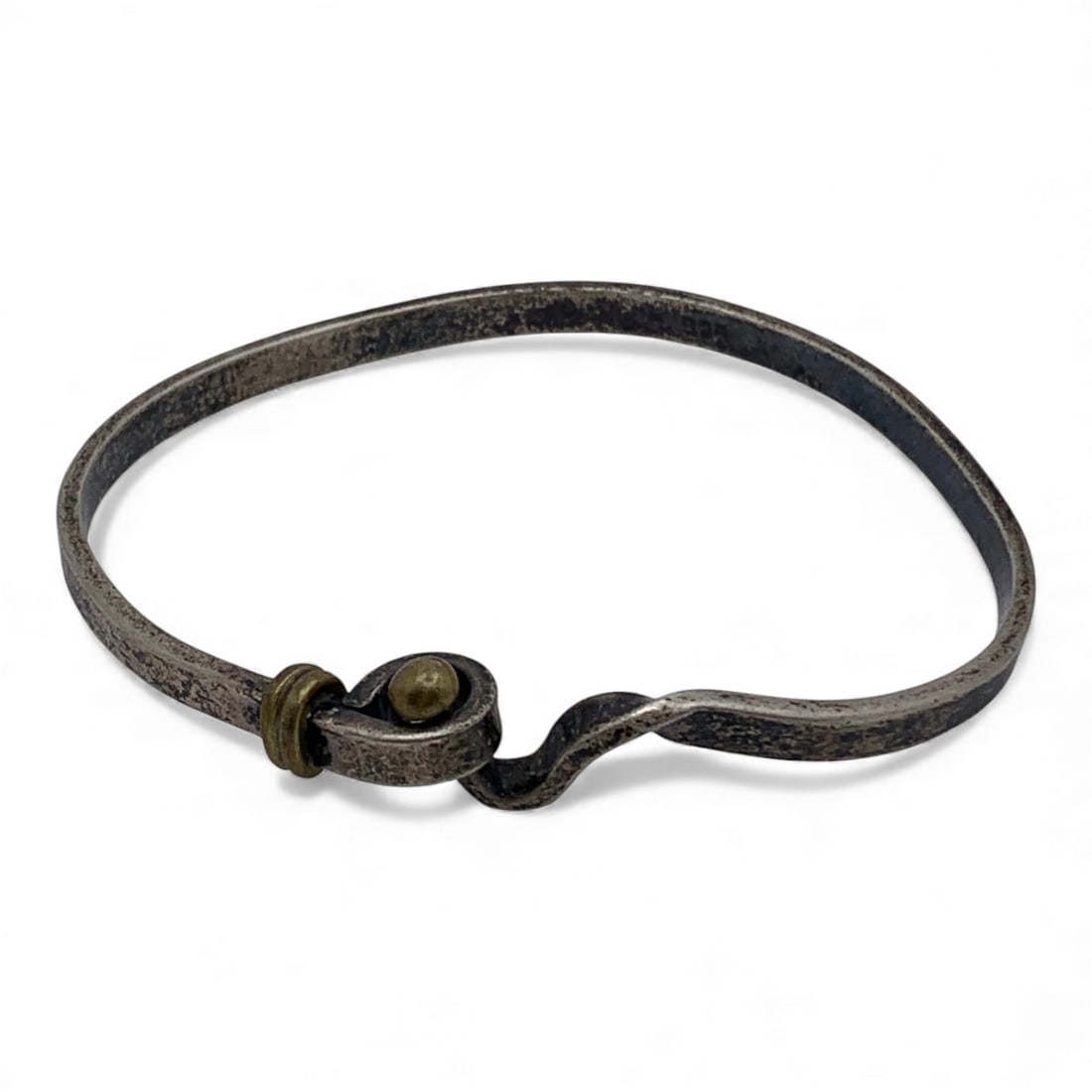 Sterling Silver Bracelet: Marked 925 - 2 1/2" Inside Width - 17.4 Grams