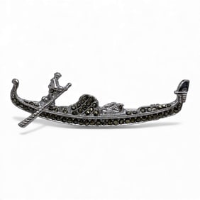 Silver & Marcasite Pin