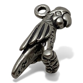Silver Parrot Charm