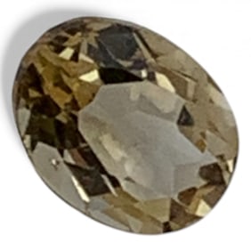 Faceted Yellow Citrine Gemstone