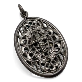 Sterling Silver Pendant With Marcasite