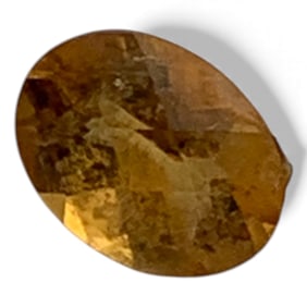 Faceted Yellow Citrine Gemstone