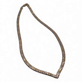 Sterling Silver Gold Tone Necklace