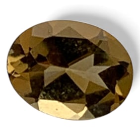 Faceted Yellow Citrine Gemstone