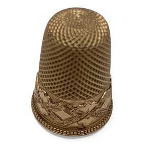 14k Yellow Gold Thimble