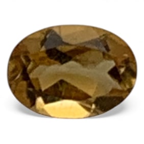 Faceted Yellow Citrine Gemstone