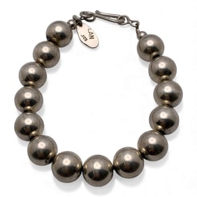 Sterling Silver Beaded Bracelet