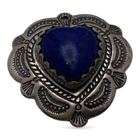 Sterling Silver & Blue Lapis Pendant