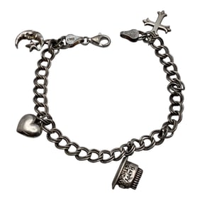 Sterling Silver Charm Bracelet