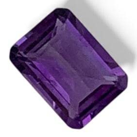 Faceted Purple Spinel Gemstone