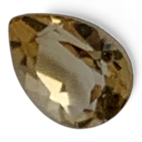 Faceted Yellow Spinel Gemstone