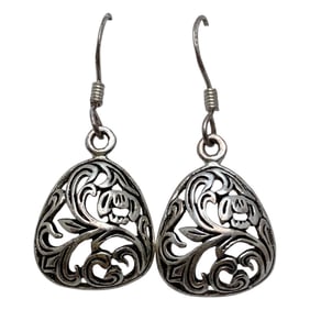 Pair Of Sterling Silver Earrings