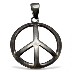 Sterling Silver Peace Pendant