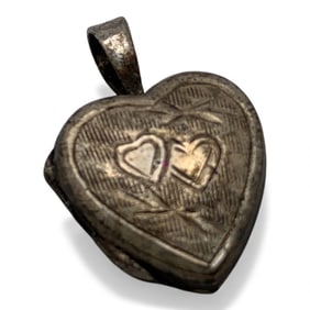 Sterling Silver Heart Pendant Locket