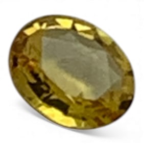 Faceted Yellow Sapphire Gemstone