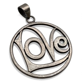 Sterling Silver "love" Pendant