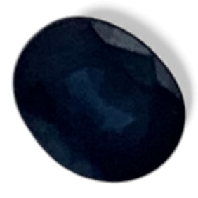 Faceted Blue Sapphire Gemstone