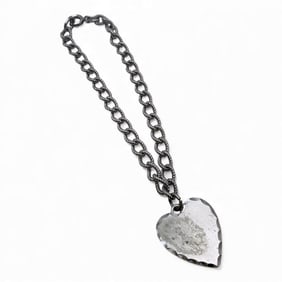 Sterling Silver Bracelet With Heart Charm