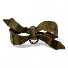 Sterling Silver Bow Pin