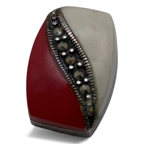 Sterling Silver Pendant With Stones