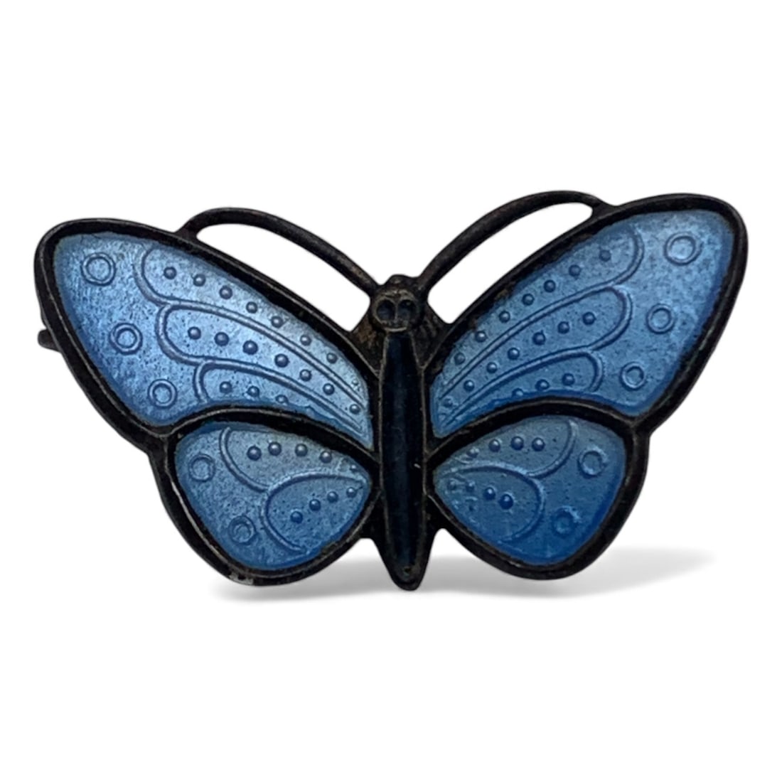 Sterling Silver Enameled Butterfly Pin (1 of 2)
