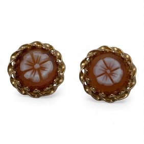 Pair Of 14k Yellow Gold Earrings