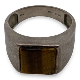Sterling Silver & Tiger's Eye Ring